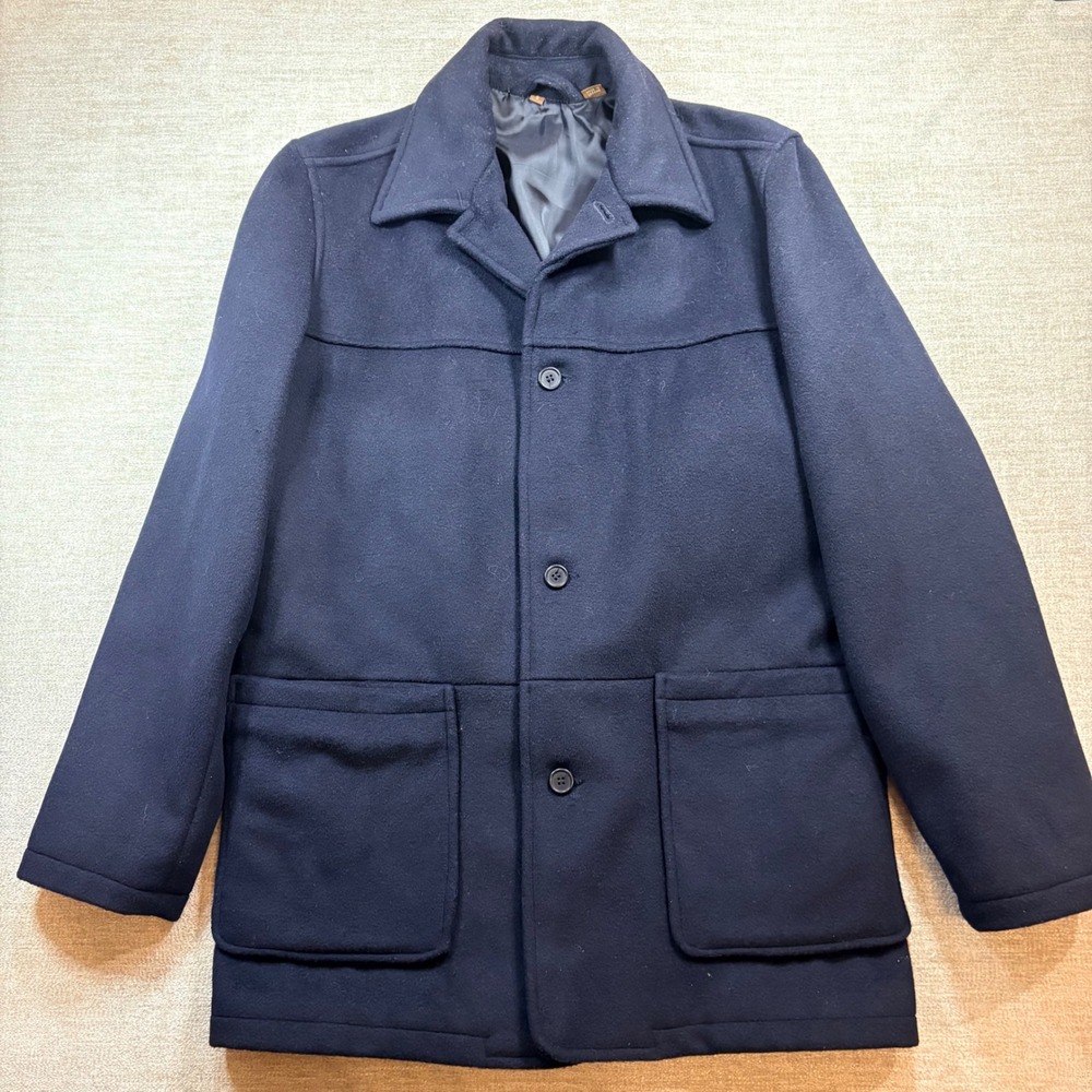 Cashmere Wool‎ Blend Peacoat Jacket Womens Size S Made in Ukraine J. McLaughlin